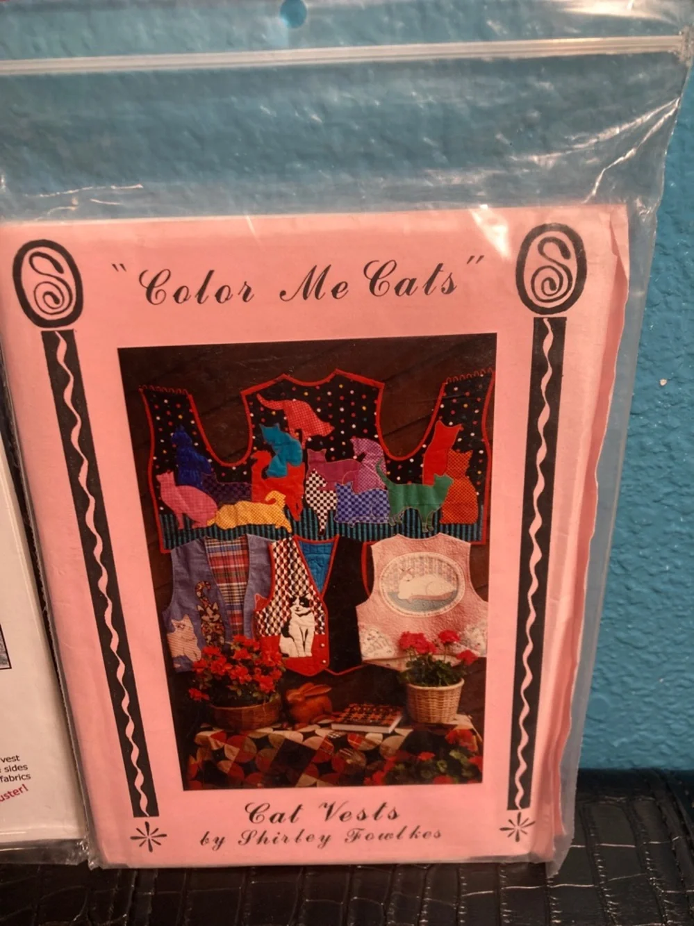2 Vest Patterns: “Terrific Tabard aka Skinny Vest” and “Color Me Cats Cats Vest”